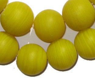Round Colodonte Beads (Yellow) - The Bead Chest