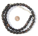 Old Bohemian Coffee Bean Wedding Glass Beads - The Bead Chest