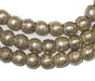 Round White Metal Ethiopian Beads (8mm) - The Bead Chest