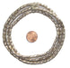 Ethiopian White Metal Plate Cylinder Beads - The Bead Chest