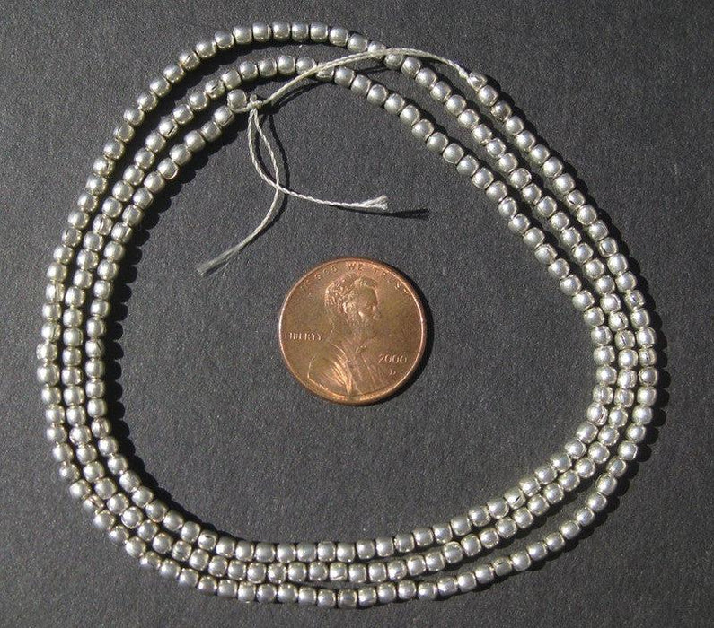 Silver Color Tiny Ethiopian Beads — The Bead Chest
