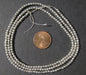 Silver Color Round Small Ethiopian Beads - The Bead Chest