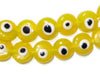 Yellow Evil Eye Beads
