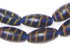 Blue Feather Glass Beads