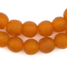 Orange Recycled Glass Beads (14mm)