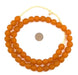 Orange Recycled Glass Beads (14mm) - The Bead Chest