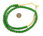 Green White Heart Beads (8mm) - The Bead Chest