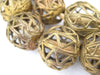 Round Nest Ghana Brass Filigree Beads (23mm) - The Bead Chest