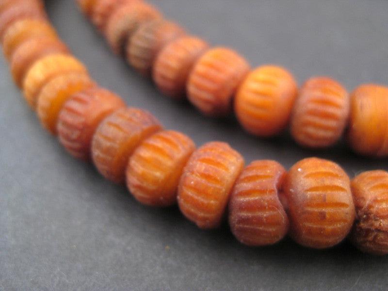 Carved Mali Bone Beads (10mm) - The Bead Chest