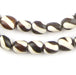 Spiral Design Batik Bone Beads (Small) - The Bead Chest