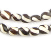 Spiral Design Batik Bone Beads (Small)