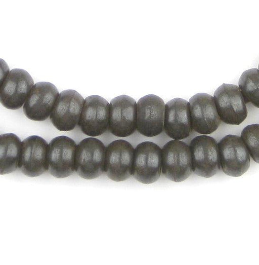 Dark Brown Bone Rondelle Prayer Beads (6x10mm) - The Bead Chest