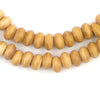 Natural Bone Rondelle Prayer Beads (6x10mm)