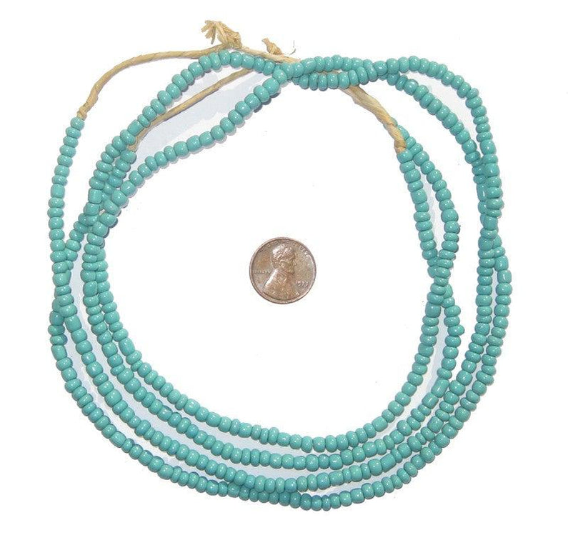 Light Blue Small Glass Beads — The Bead Chest