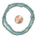 Turquoise Goomba Glass Beads, small round (3 strands) - The Bead Chest
