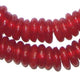 Red Rondelle Recycled Glass Beads - The Bead Chest