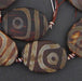 Flat-Shaped Oval Tibetan Agate Medallion Beads (35x25mm) - The Bead Chest