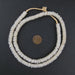 Ivory Glass Disk Beads - The Bead Chest