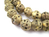 Striated Brass Filigree Globe Beads (15mm) - The Bead Chest