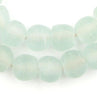 Clear Aqua Recycled Glass Beads (18mm)