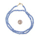Blue & White Ghana Chevron Beads - The Bead Chest