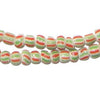 Red & Green Ghana Chevron Beads