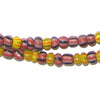 Yellow & Brown Mixed Ghana Chevron Beads