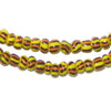 Orange & Yellow Ghana Chevron Beads