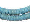 Sliced Light Blue Prosser Beads
