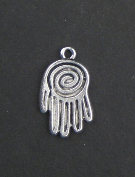 Mini Silver Hamsa Pendant (Set of 2) - The Bead Chest