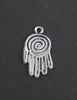 Mini Silver Hamsa Pendant (Set of 2)
