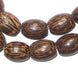 Oval Palm Wood Beads (18x14mm) - The Bead Chest