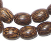Oval Palm Wood Beads (18x14mm)