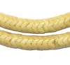 Glass Snake Beads, Light Yellow (9mm)