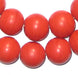 Round Colodonte Beads (Bright Red) - The Bead Chest