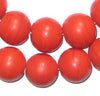 Round Colodonte Beads (Bright Red)