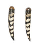 Traditional Batik Bone Tooth Pendant (Set of 2)