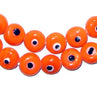 Orange Evil Eye Beads