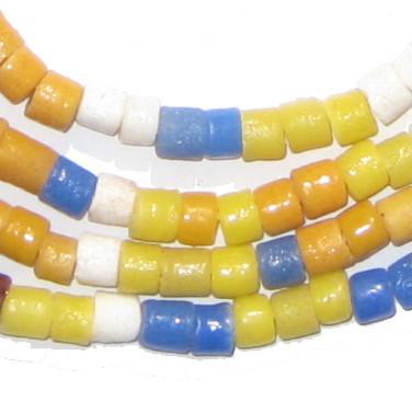 Autumn Medley Sandcast Cylinder Beads - The Bead Chest