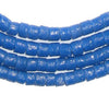 Ocean Blue Sandcast Cylinder Beads