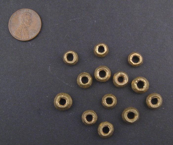 Brass Ethiopian Wollo Rings (9mm) (Set of 5) - The Bead Chest