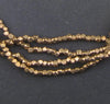 Tiny Diamond Cut Faceted Antiqued Brass Beads (2mm)