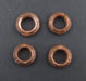 Patterned Brass Ethiopian Wollo Rings (9mm) (Set of 5) - The Bead Chest Patterned Brass Ethiopian Wollo Rings (9mm) (Set of 5) - The Bead Chest