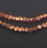 Diamond Cut Faceted Copper Beads (5mm)