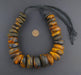Dark Amber Color Moroccan Horn Beads - The Bead Chest