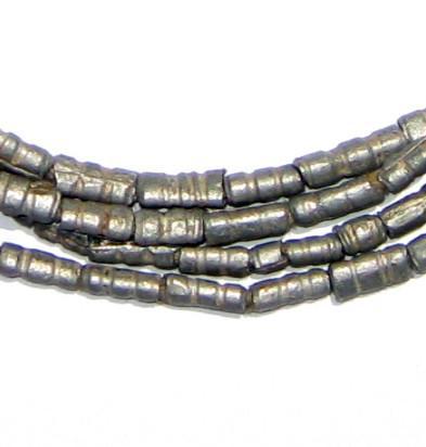 Unusual Ethiopian Aluminum Tube Beads - The Bead Chest