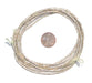 White Metal Tube Ethiopian Beads (2mm) - The Bead Chest