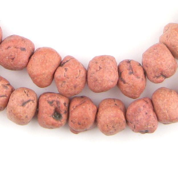 Rouge Red Moroccan Pottery Beads (Chunk) - The Bead Chest