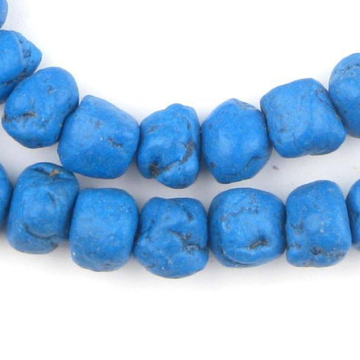 Deep Blue Moroccan Pottery Beads (Chunk) - The Bead Chest