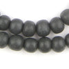Black Moroccan Pottery Beads (12mm)
